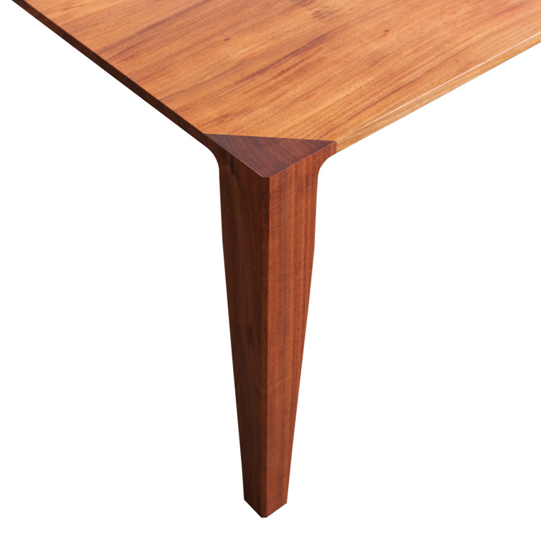 Blackwood dining table leg detail